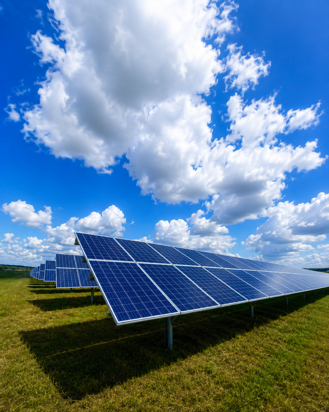 Solar panels installed on rooftop